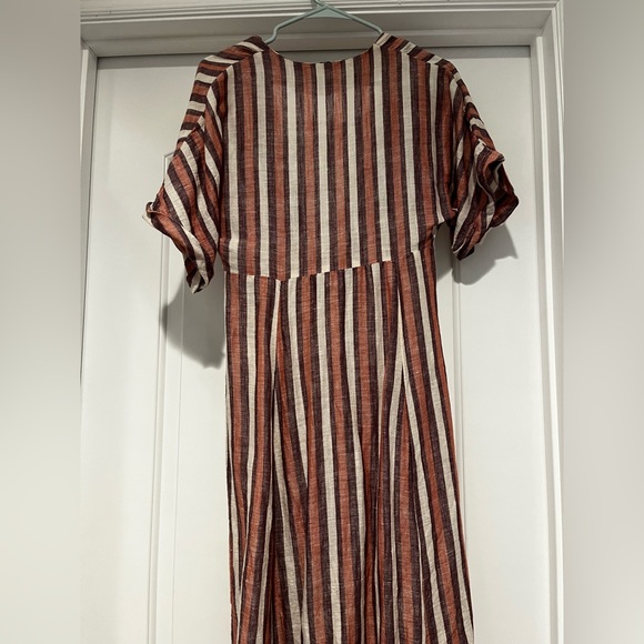 Free People Monday striped linen Midi Dress - XS - Picture 5 of 5